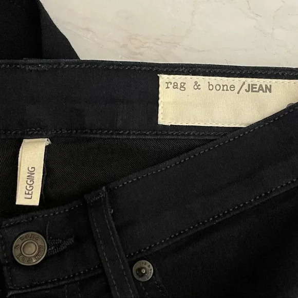 Rag & Bone | Skinny Legging Jeans Pants Denim Dark Blue Midnight EUC - Picture 8 of 10